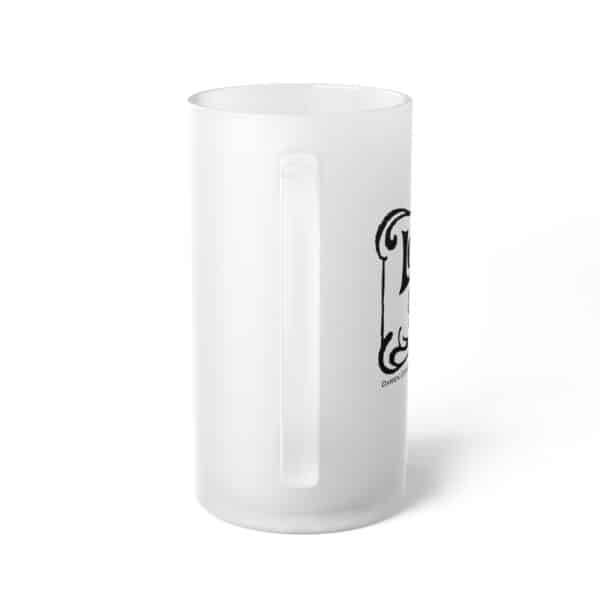 Lock, Stock & Barrel Frosted Glass Beer Mug - Image 3