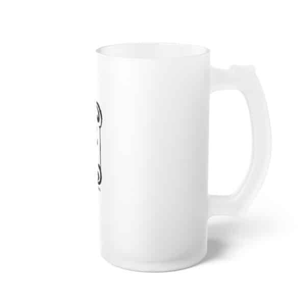 Lock, Stock & Barrel Frosted Glass Beer Mug - Image 4