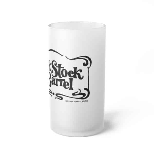Lock, Stock & Barrel Frosted Glass Beer Mug - Image 2